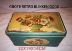VINTAGE GROTE BLIKKEN DOOS, Verzamelen, Ophalen of Verzenden, Gebruikt, Overige, Overige merken