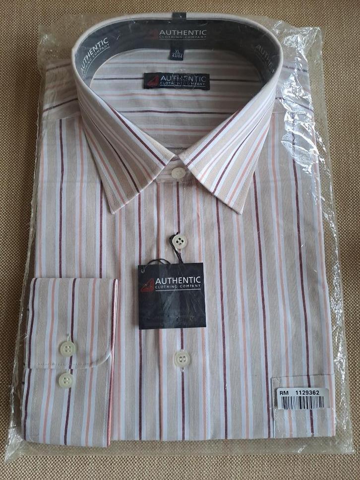 Heren gestreept overhemd met lange mouwen XL, Kleding | Heren, Overhemden, Nieuw, Halswijdte 43/44 (XL), Overige kleuren, Ophalen