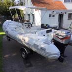 RIB  CARIBE DE LUXE // 6.00 x 2.35 m  MARINER 90 PK VIERTAKT, Watersport en Boten, Gebruikt, 70 tot 120 pk, Ophalen of Verzenden