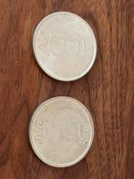 2 x 250 Fr. 1976 Boudewijn - zilver, Postzegels en Munten, Munten | België, Setje, Zilver, Ophalen of Verzenden, Zilver