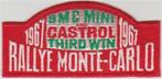 Rallye Monte-Carlo stoffen opstrijk patch embleem, Verzenden, Nieuw