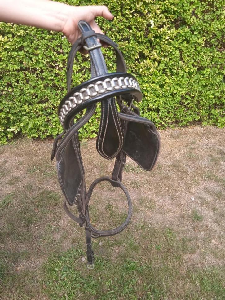 menhoofdstel maat cob, Dieren en Toebehoren, Paarden en Pony's | Hoofdstellen en Tuigage, Gebruikt, Overige soorten, Ophalen of Verzenden