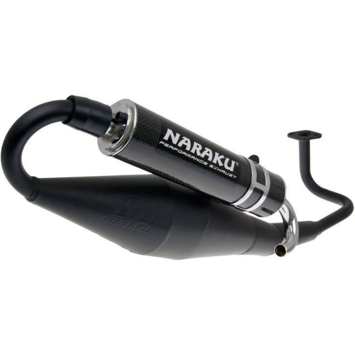 Naraku NK400.01 – Échappement GY6 50cc 4T (carbone), Vélos & Vélomoteurs, Pièces de cyclomoteur | Scooters, Comme neuf, Autres marques