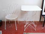 Witte Vintage Tafel en Stoel Set, Ophalen, Huis en Inrichting