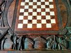 Schaaktafel , tribale kunst ., Huis en Inrichting, Tafels | Salontafels, Ophalen, Zo goed als nieuw