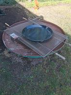 Vuurschaal met BQ roosters en paella pan., Ophalen