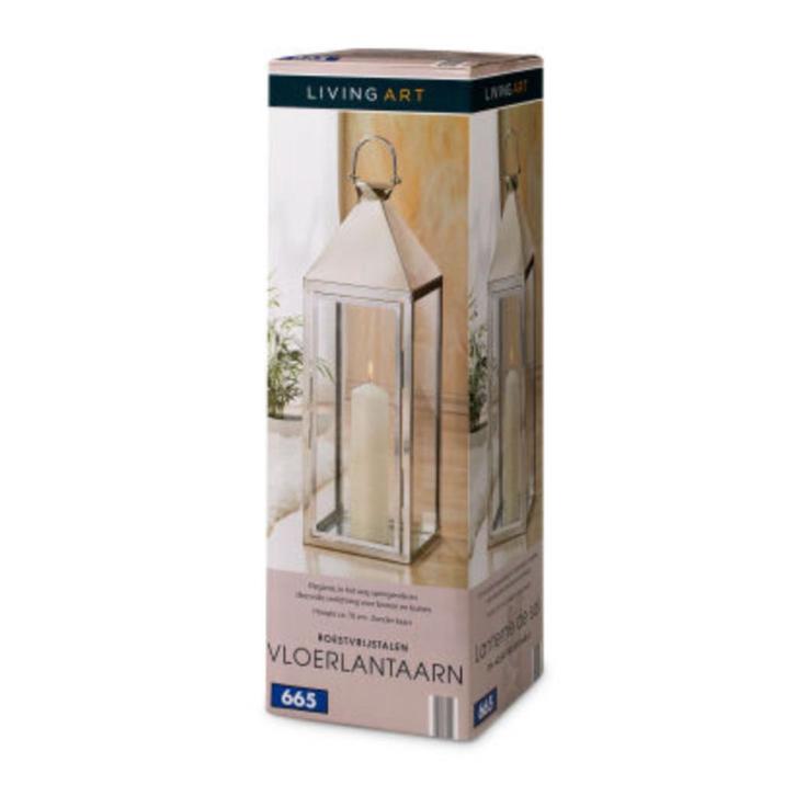 Grote Vloerlantaarn 70cm - 45€ Wegens Stopzetting NU 25€ 🌞, Huis en Inrichting, Lampen | Vloerlampen, Nieuw, Minder dan 100 cm