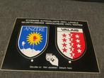 Postkaart uit Zwitserland Wapenschilden, Ophalen of Verzenden, 1980 tot heden, Ongelopen, Overig Europa