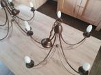 2 identieke koperkleurige lusters, Huis en Inrichting, Ophalen, Zo goed als nieuw