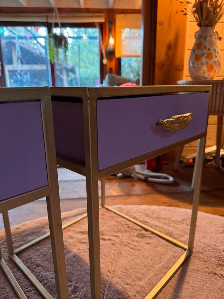 Leuke nachtkastjes - set van 2, Huis en Inrichting, Slaapkamer | Nachtkastjes, Gebruikt, Minder dan 55 cm, Minder dan 45 cm, Hout