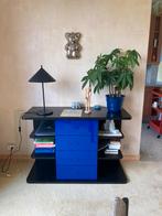 80’s commode/ladekast/barkast blauw en zwart, Ophalen, Gebruikt