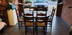 Tafel uitschuifbaar + 6 stoelen, Ophalen of Verzenden