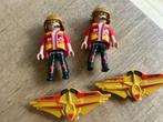 2 piloten Playmobil Race glider zweefvliegtuig – 5219, Ophalen of Verzenden, Gebruikt, Los Playmobil
