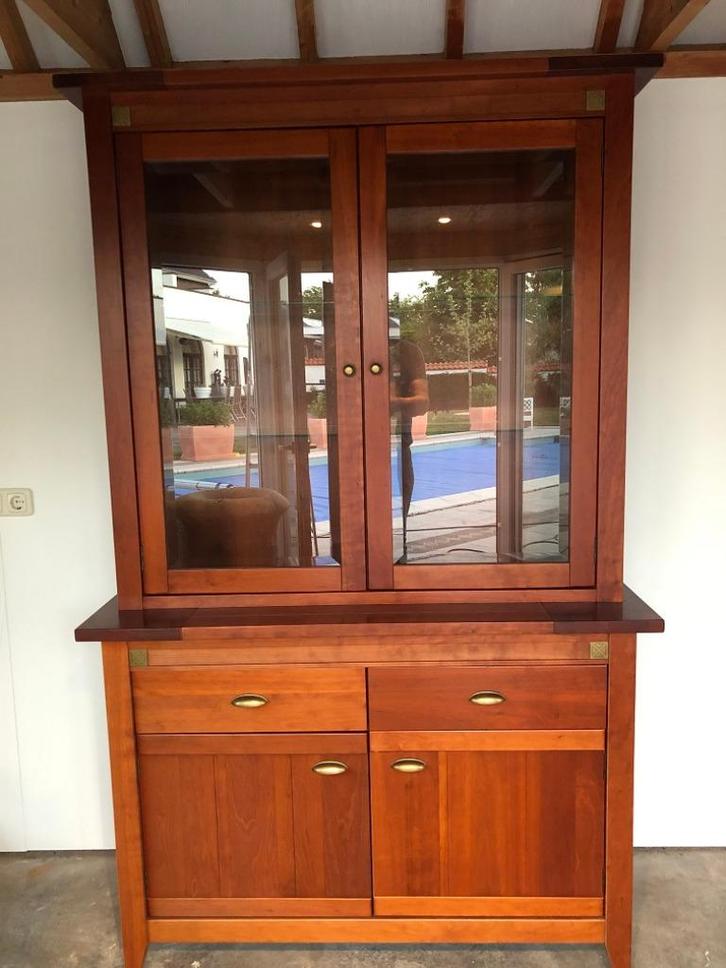 Zeer mooie kersenhouten inboedel – kast - tafel – salontafel, Huis en Inrichting, Complete inboedels, Ophalen