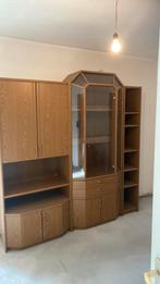 Wandmeubel met verlichting 3 stuks + 1 en 2 zit zetel, Huis en Inrichting, Ophalen, Zo goed als nieuw