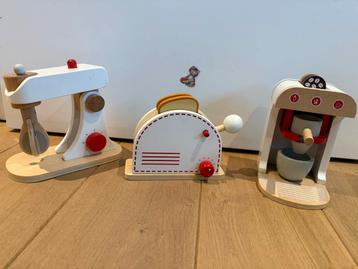Small Foot - Houten keukenapparatenset, Set van 3 beschikbaar voor biedingen