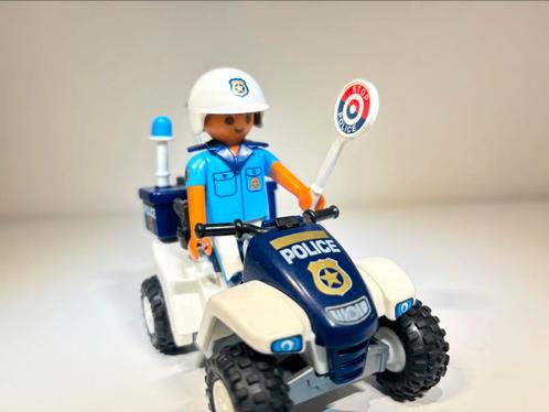 Playmobil Politieagent met quad 3655, Kinderen en Baby's, Speelgoed | Playmobil, Zo goed als nieuw, Ophalen