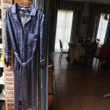 Jumpsuit print blauw rood met knooplint Maje mt 36 beschikbaar voor biedingen
