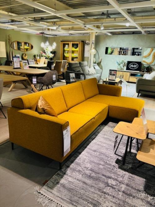 Strak, okergeel hoeksalon (ongebruikt toonzaalmodel!), Antiek en Kunst, Antiek | Meubels | Stoelen en Sofa's, Ophalen