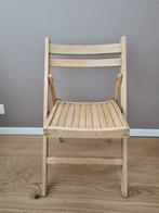 Houten stoel (twee beschikbaar), Huis en Inrichting, Ophalen, Gebruikt, Bruin, Eén
