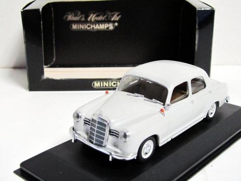 Mercedes-Benz 180 1953-57 Grijs Minichamps (1/43), Hobby en Vrije tijd, Modelauto's | 1:43, Zo goed als nieuw, Auto, MiniChamps