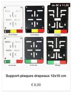 Support-plaque drapeau 12x10cm, Enlèvement ou Envoi