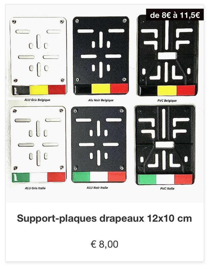 Support-plaque drapeau 12x10cm, Fietsen en Brommers, Fietsaccessoires | Overige Fietsaccessoires, Ophalen of Verzenden