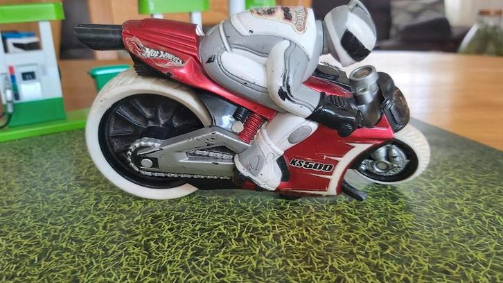 Vintage 2003 Hot Wheels Motorfiets Ks500 Superstunt 6", Hobby en Vrije tijd, Modelauto's | 1:5 tot 1:12, Zo goed als nieuw, Motor