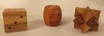 3 houten 3D puzzels, Ophalen of Verzenden