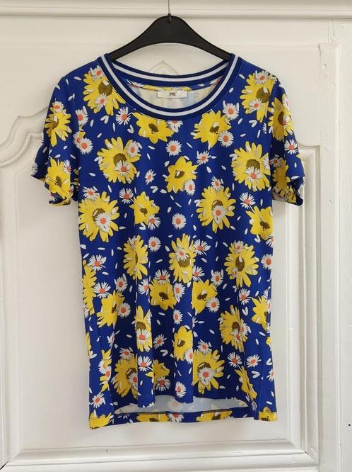 Fleurig T-shirt/blouseje van PTC, maat XL, Vêtements | Femmes, T-shirts, Neuf, Taille 46/48 (XL) ou plus grande, Bleu, Manches courtes