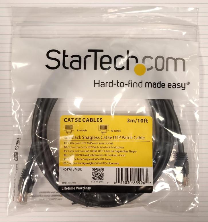 Cat5e UTP Netwerkkabel, 3m., Nieuw!, Computers en Software, Pc- en Netwerkkabels, Nieuw, Ophalen of Verzenden