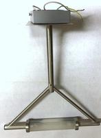 Plafondlamp halogeen, zeer veel lichtopbrengst, Ophalen of Verzenden, Zo goed als nieuw, Glas, Inox design lamp