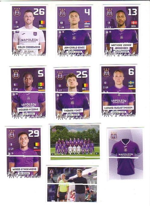 Panini Pro League 2024 - 2025 / RSC Anderlecht / 10 stickers, Verzamelen, Sportartikelen en Voetbal, Nieuw, Poster, Plaatje of Sticker