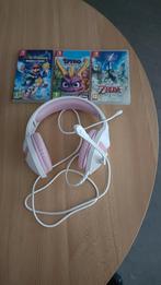 3 spelletjes voor Nintendo switch te koop+gaming headset., Ophalen, Zo goed als nieuw