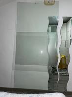 Paroi de douche en verre avec bande satinée_90x200 cm_8 mm, Neuf