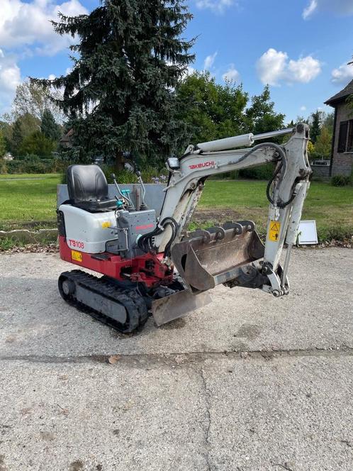 Minigraver takeuchi tb108, Zakelijke goederen, Machines en Bouw | Kranen en Graafmachines, Graafmachine, Ophalen