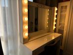 IKEA Kaptafel met zelfgemaakte spiegel, Maison & Meubles, Tables | Coiffeuses, Utilisé, Enlèvement ou Envoi