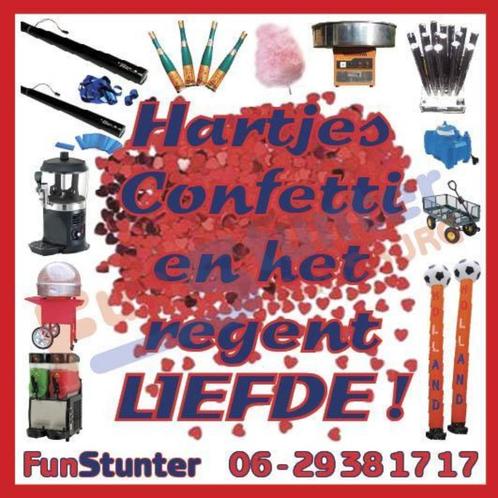 Hartjesconfetti en het regent LIEFDE, Wit, Rood of Roze, Hobby & Loisirs créatifs, Articles de fête, Neuf, Enlèvement