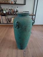 Grote vaas terracotta handgemaakt, Antiek en Kunst, Curiosa en Brocante, Ophalen
