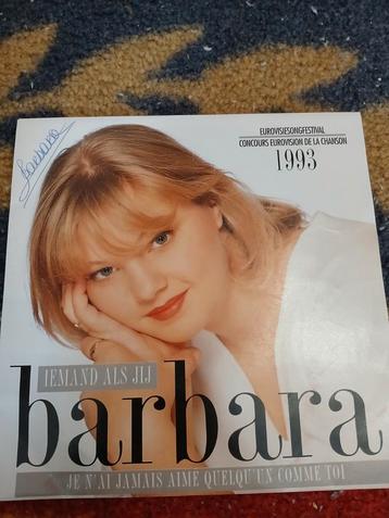 Gesigneerde vinyl single van Barbara Dex