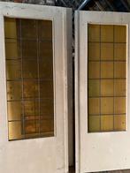 Glas-in-lood/oude 3slagdeur/€80, Doe-het-zelf en Bouw, Glas en Ramen, Ophalen, Zo goed als nieuw