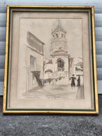 Aquarelle Santa Cruz signe, Enlèvement ou Envoi