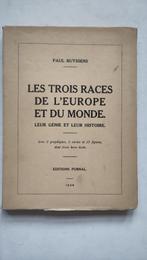 Les trois races de l'Europe et du monde Paul Buyssens 1936 é, Gelezen, Ophalen of Verzenden, Paul Buyssens, Geesteswetenschap