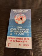 Billet de football Standard-Barcelone 1982, Collections, Articles de Sport & Football, Affiche, Image ou Autocollant, Enlèvement