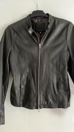 Zwart lederen jacket maat smal Goosecraft, Goosecraft, Zwart, Ophalen of Verzenden, Maat 36 (S)