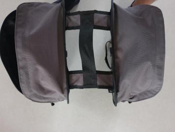 Fietstas Decathlon Btwin dubbel 100 2X15L zwart  beschikbaar voor biedingen