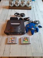 Nintendo 64 + Mario Kart + Super Mario 64-console!, Games en Spelcomputers, Met 1 controller, Ophalen of Verzenden, Zo goed als nieuw