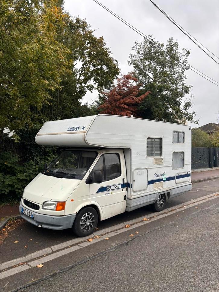 Camping-car Chausson Welcome 10 – 1996, Caravans en Kamperen, Mobilhomes, Particulier, tot en met 6, Alkoof, Chausson, Ford, Diesel