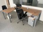 Bureau x 2 , caisson et chaise de bureau, Comme neuf, Bureau