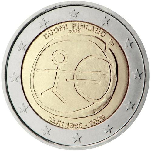 2 euro Finland 2009 - 10 jaar EMU (UNC), Postzegels en Munten, Munten | Europa | Euromunten, Losse munt, 2 euro, Finland, Ophalen of Verzenden